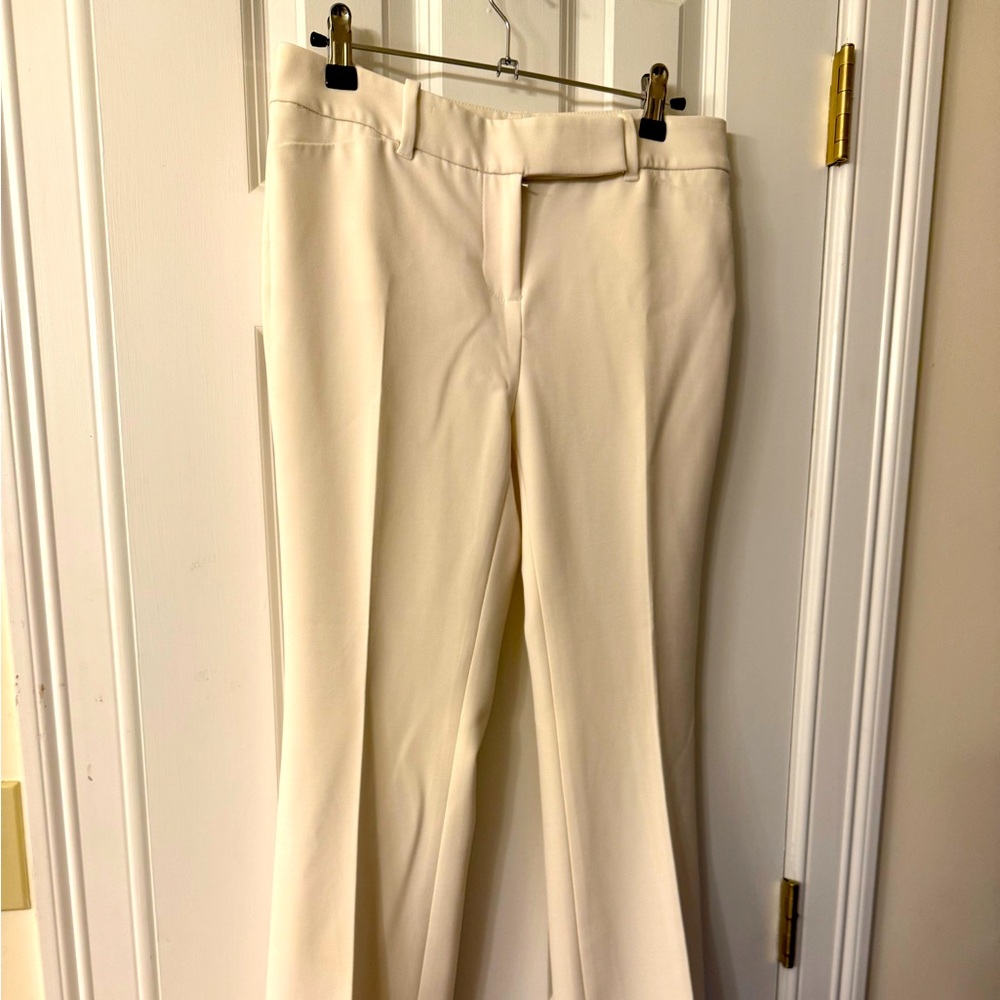 White House Black Market, white pant size 4 petite